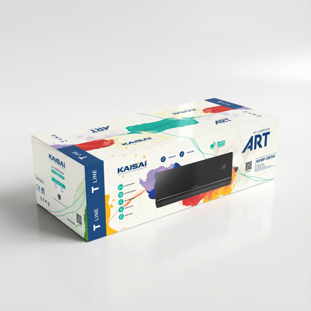 Aer condiționat KAISAI -ART, KKWF-09RTA1- KKOH-09RTA1, 9000BTU, negru, R32, A+++/A++, modul Wi-Fi inclus, 230V